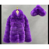Mid Length Zip-Off Purple Bear Coat (Version 2.0) - Kimono Dave