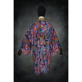 Electric Paisley Woven Kimono - Kimono Dave