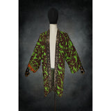 Emerald Canopy Woven Kimono - Kimono Dave