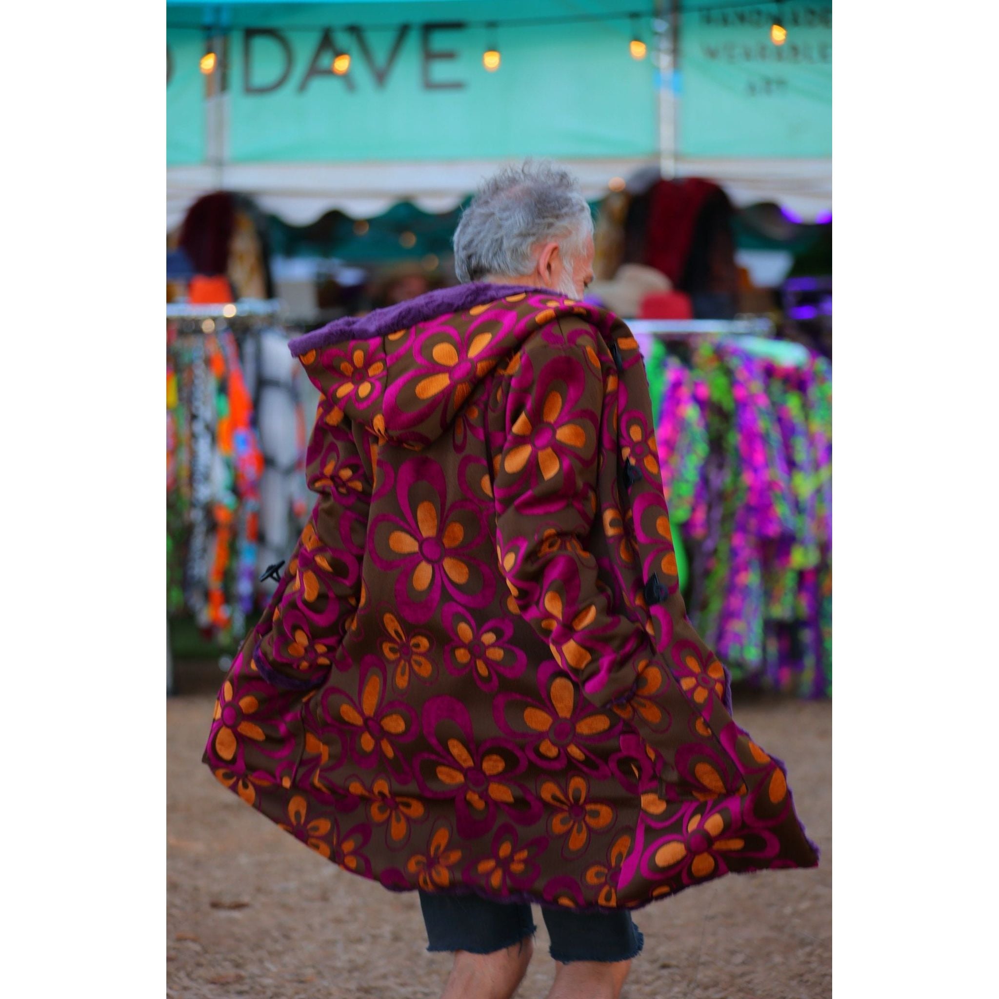 Flower Power Classic Coat - Kimono Dave