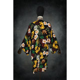 Jungle After Dark Stretch Knit Kimono - Kimono Dave