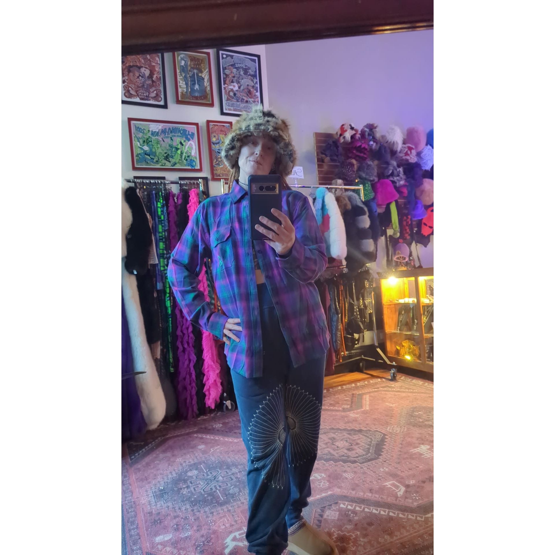 KD Vaporwave Flannel - Kimono Dave