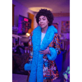 Melting Flowers Barelyawakekalee Collab lightweight jacquard Coat - Kimono Dave