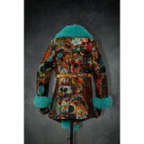 Melting Flowers Barelyawakekalee Collab Lightweight Jacquard Coat - Kimono Dave