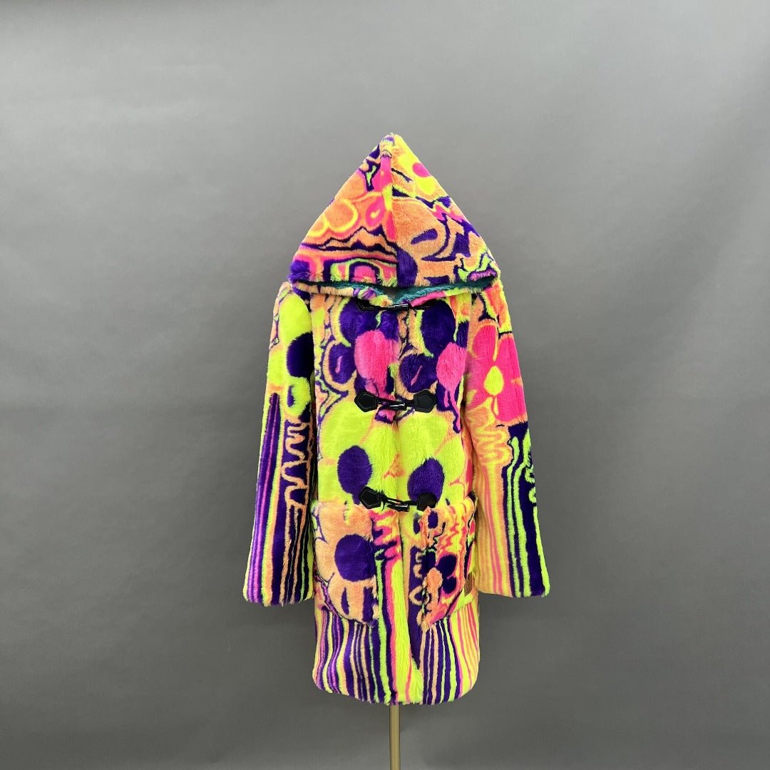 Melting Flowers Barelyawakekalee Collab Yeti Coat - Kimono Dave