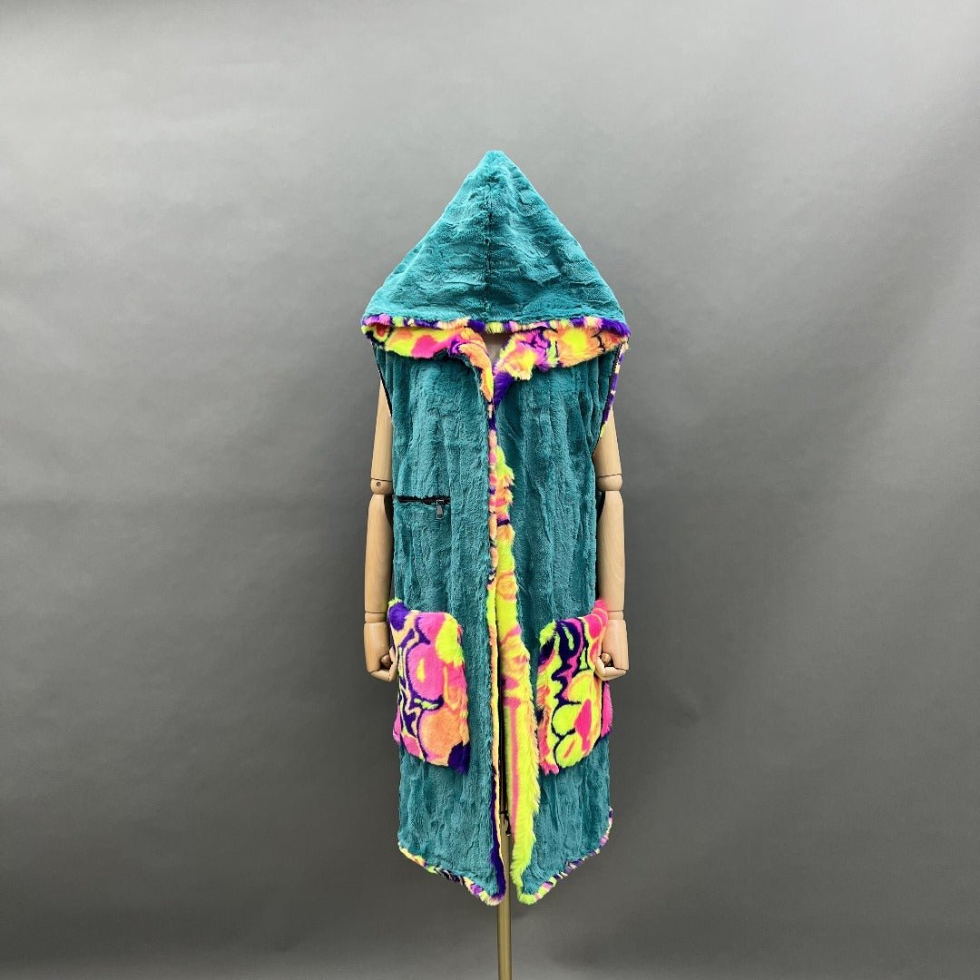 Melting Flowers Barelyawakekalee Collab Yeti Coat - Kimono Dave
