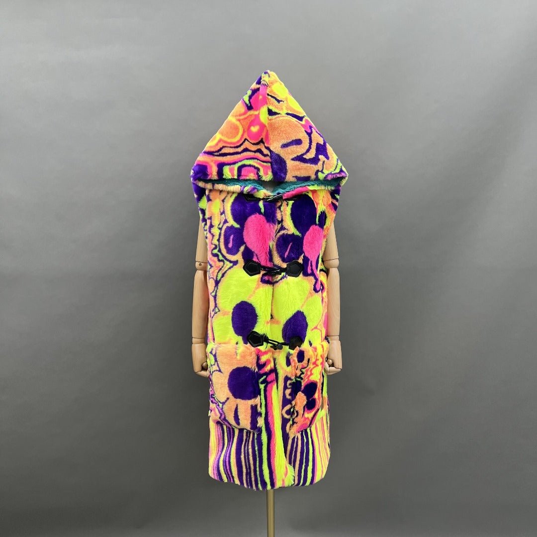 Melting Flowers Barelyawakekalee Collab Yeti Coat - Kimono Dave