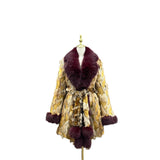 Mid - length Dreamer Coat - Golden Giraffe - Kimono Dave