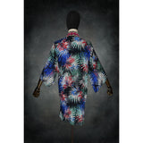Midnight Tropics Stretch Knit Kimono - Kimono Dave