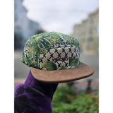 Monstera Geometric 5 Panel Hat - Kimono Dave