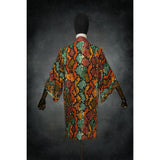 Savanna Serpent Stretch Knit Kimono - Kimono Dave