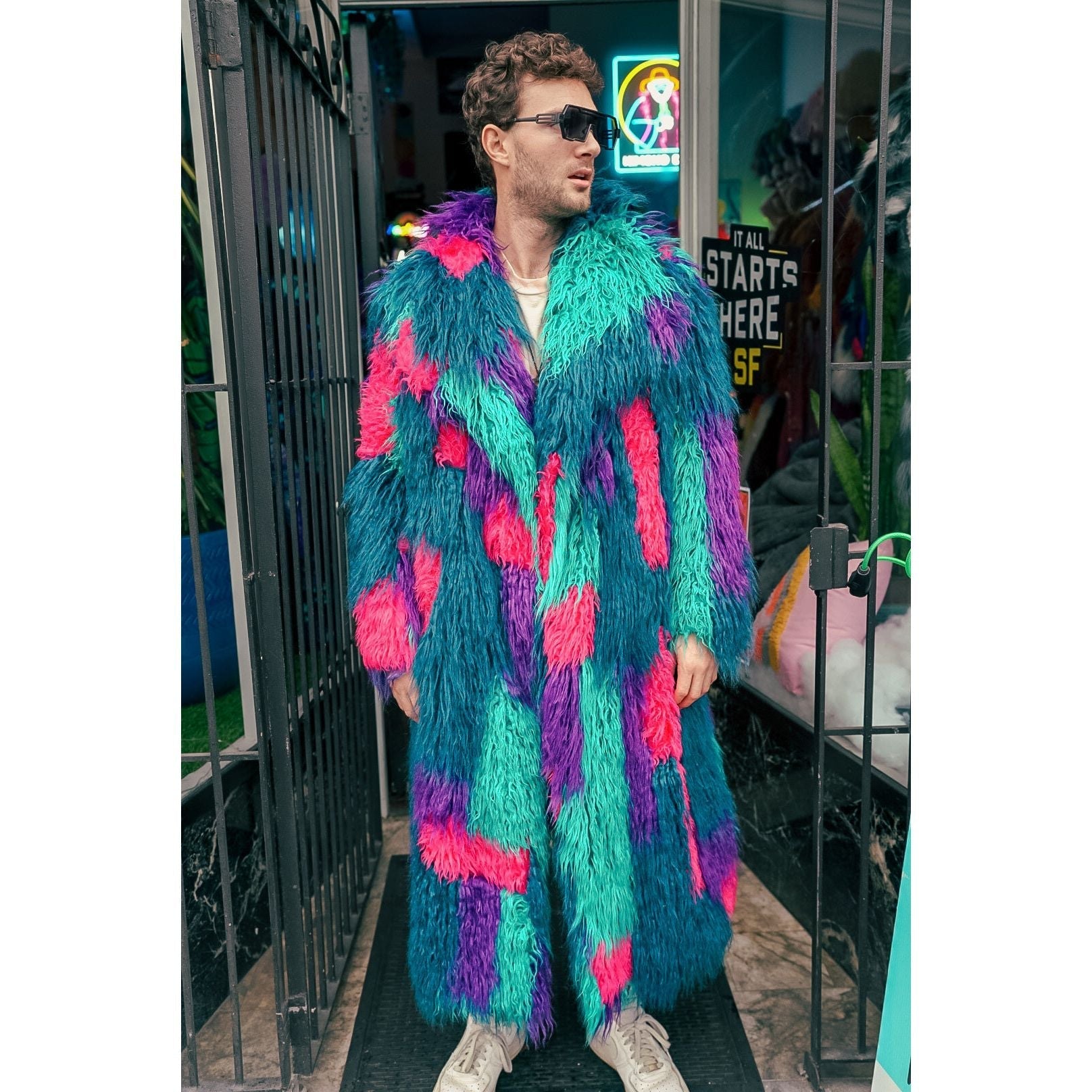 Teal Shag Gangster - Kimono Dave
