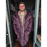 Garnet Bear Yeti Coat - Kimono Dave