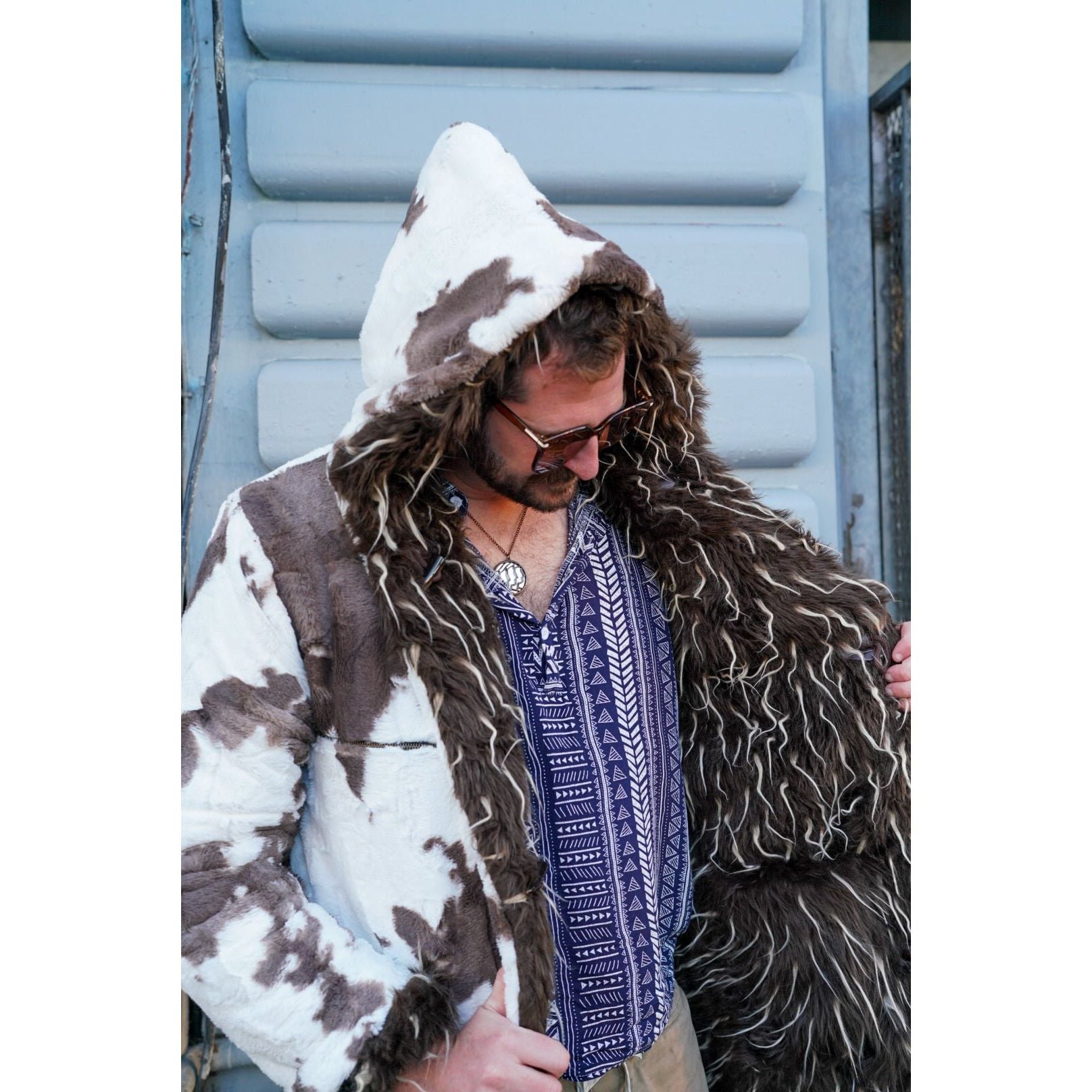 Man Bear Cow Yeti Coat - Kimono Dave