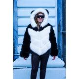 Mid Length Zip-Off Panda Coat (Version 2.0) - Kimono Dave