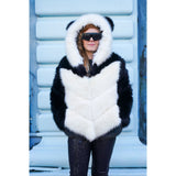 Mid Length Zip-Off Panda Coat (Version 2.0) - Kimono Dave