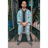 Turquoise Taj Kimono - Kimono Dave